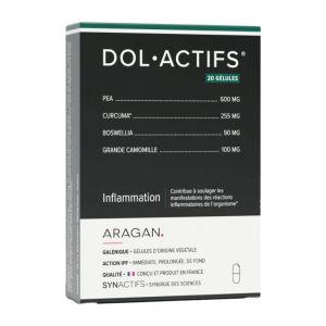 DOL•ACTIFS® | PEA, curcuma, boswellia et grande camomille | 20 gélules