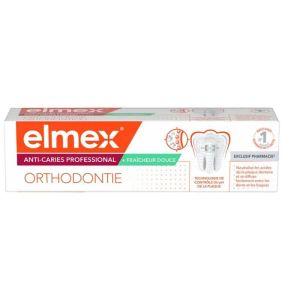 Elmex Anti-Caries Professional Orthodontie | Dentifrice pour appareil dentaire | 75 ml