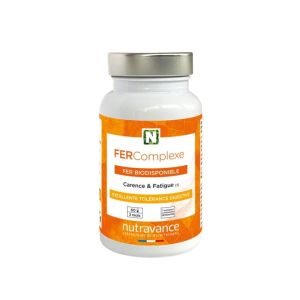 FERComplexe® Nutravance | Fer bisglycinate pour réduire la fatigue | 60 gélules