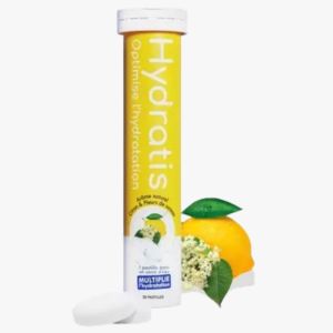 Hydratis Citron Fleur de Sureau | 20 pastilles effervescentes aux électrolytes