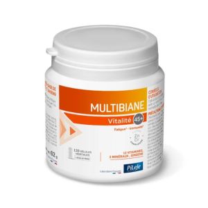 Multibiane Vitalité 45+ | Vitamines, minéraux et ginseng | 120 gélules