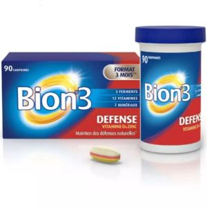 Bion-3 - Defense - Vitamine D et Zinc - 90 comprimés
