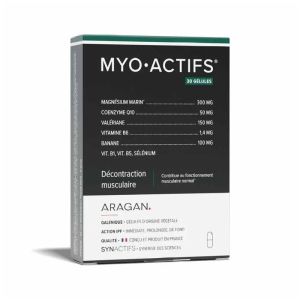 MYO•ACTIFS® | Magnésium marin, valériane et coenzyme Q10 | 30 gélules