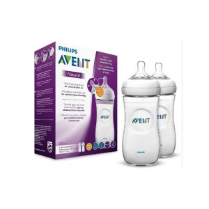 avent biberon natural 1mois et plus 2x260ml permet une tétée naturelle  identique à celle du sein