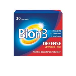 Bion-3 - Defense - Vitamine D & Zinc - 30 comprimés