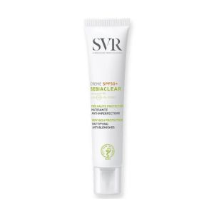 SVR Sebiaclear Crème SPF50+ | Protection solaire anti-imperfections pour peaux grasses