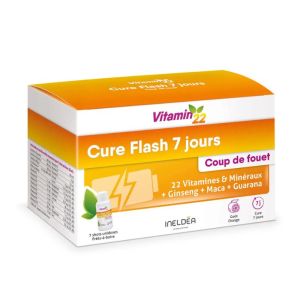Vitamin’22 Cure Flash 7 Jours | fatigue passagère | 7 shots énergie goût orange