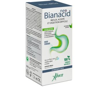 NeoBianacid Menthe | Acidité et remontées gastriques | 70 comprimés