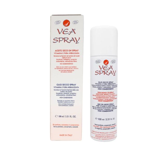 VEA Spray Vitamine E | Huile sèche protectrice pour peaux sèches et sensibles | 100 ML