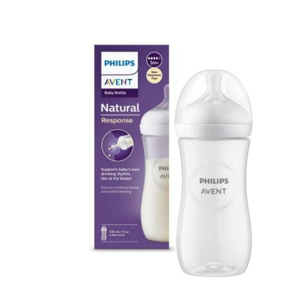 AVENT BIBERON NATURAL Response 3 Mois et + Débit 4 - 1 Biberon de