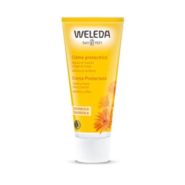 Crème Protectrice au Calendula Weleda | Visage et corps | crème apaisante et nourrissante  | 75 ml