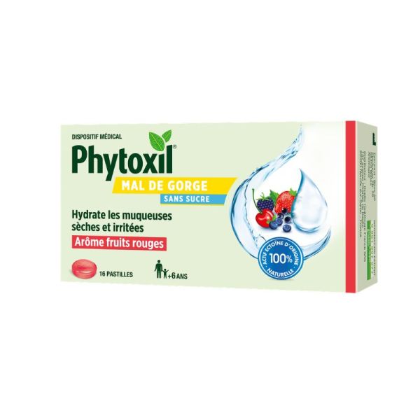 Phytoxil Pastilles Mal de Gorge à l’Ectoïne | 16 pastilles
