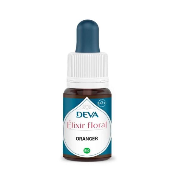 DEVA Élixir floral | Oranger Bio | Courage et joie de vivre