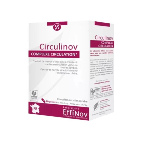 CIRCULINOV | Circulation veineuse, jambes lourdes et confort vasculaire| 40 gélules