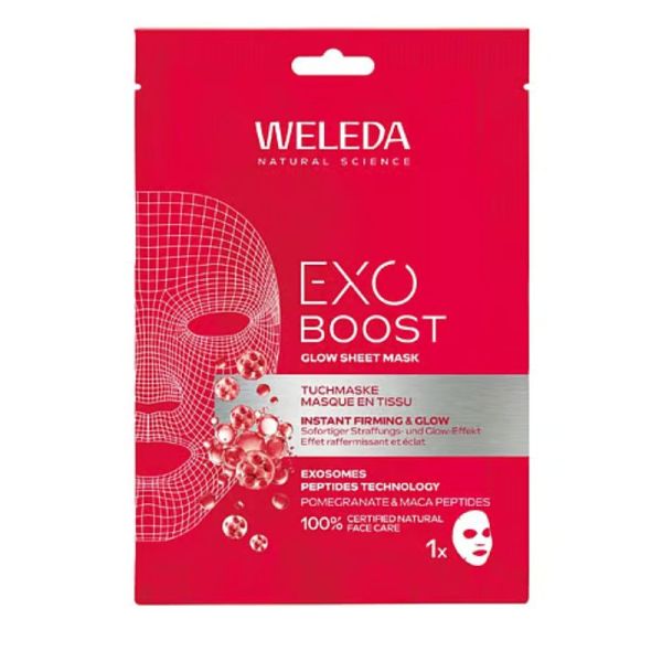 Weleda Masque EXO BOOST Glow | Éclat, fermeté et ridules | 20 ml