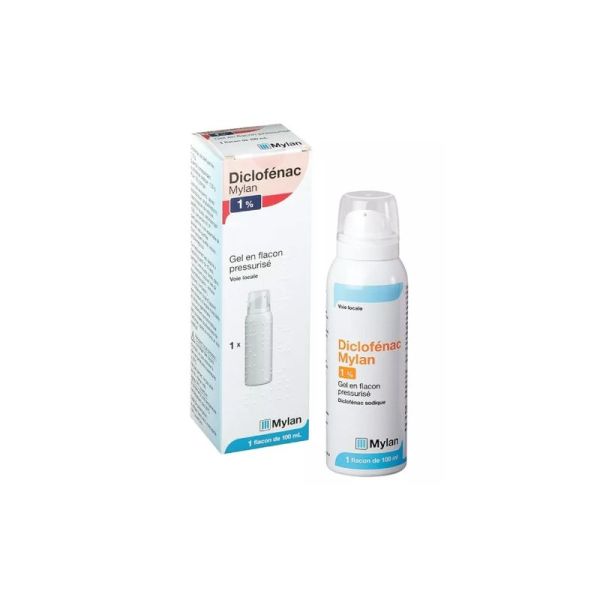 Gel anti inflammatoire Diclofenac 1% Flacon pressurisé 100ml