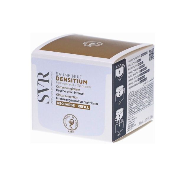 SVR Densitium Baume Nuit Recharge | Soin anti-âge redensifiant peaux matures | 50 ml