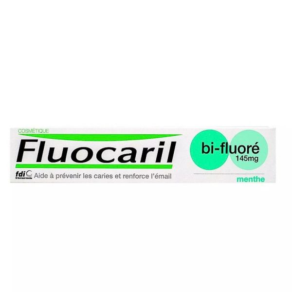 Fluocaril Bi-Fluoré Menthe 145 mg | Dentifrice anti-caries à double fluor | 75 ml