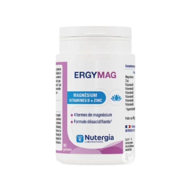 ERGYMAG - Magnesium, Vitamines B et Zinc - 90 gélules