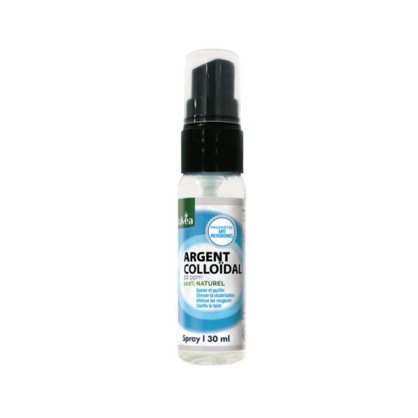 Argent Colloïdal NataVéa 20 ppm Spray 30 ml | Soin purifiant et apaisant de la peau