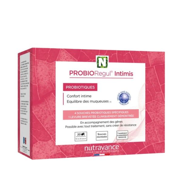 PROBIORegul Intimis Nutravance | Probiotiques pour la flore intime | 20 sachets