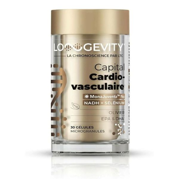 Longevity Capital Cardiovasculaire | santé cardiaque et circulation sanguine | 30 gélules