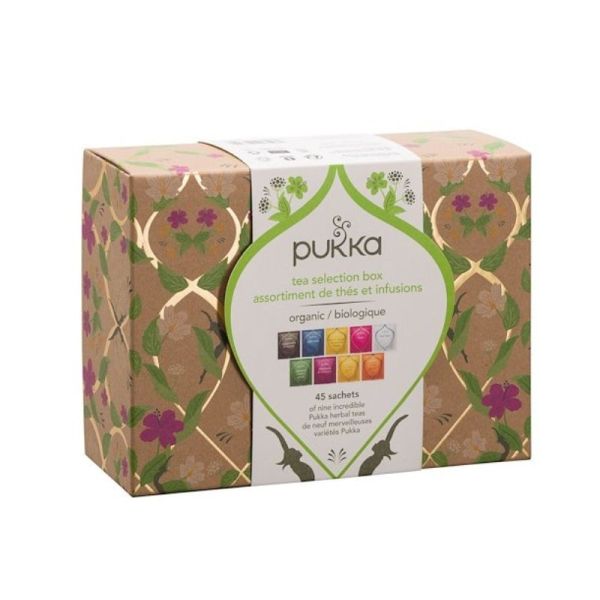 PUKKA • Coffret Thé et Infusions • Sélection Bio • 45 sachets