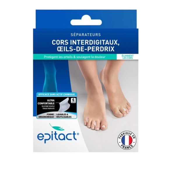EPITACT | Séparateurs d’Orteils | Protection contre les œils-de-perdrix | Taille S