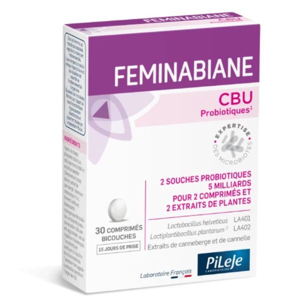 Feminabiane CBU | microbiote vaginal | 30 Comprimés Bicouches