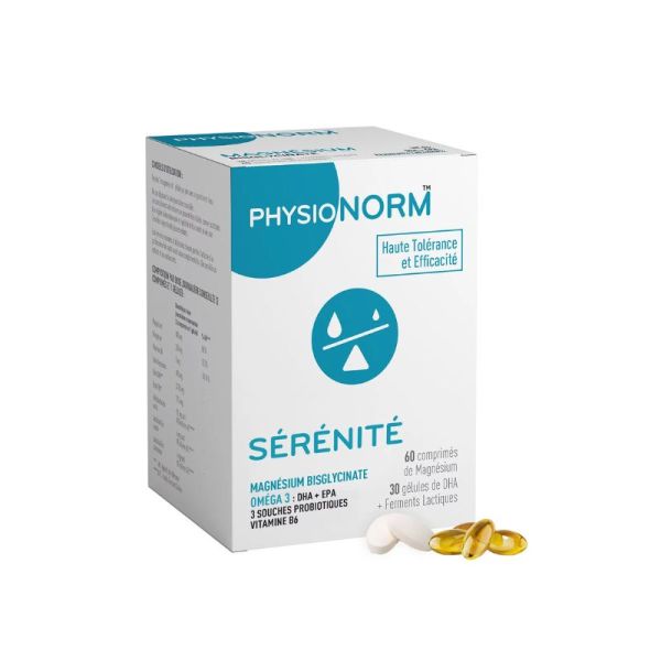 PHYSIONORM™ Sérénité | Magnésium, vitamine B6, oméga-3 | système nerveux et fatigue