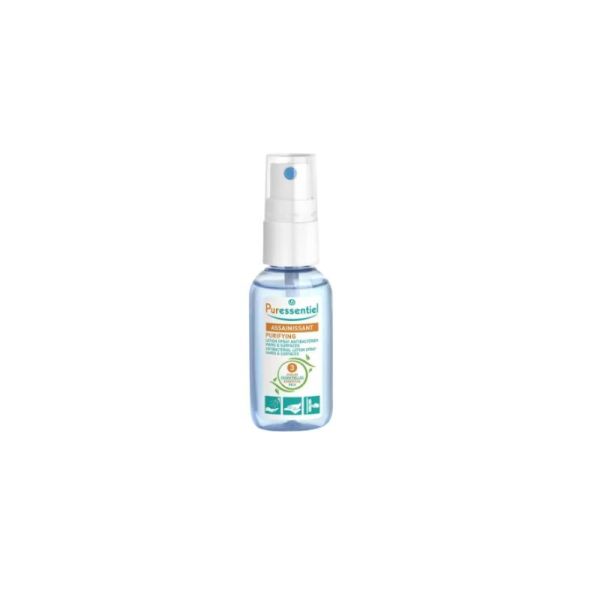 Puressentiel Assainissant Lotion Spray Antibactérien 25 ml | Mains et surfaces