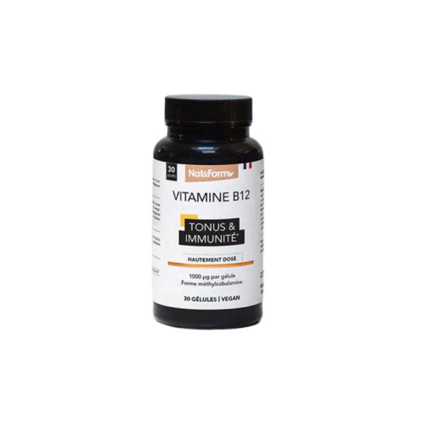 Nat&Form Vitamine B12 1 000 µg | 30 gélules | Tonus et immunité
