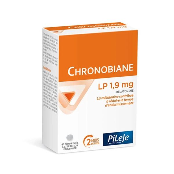 Chronobiane LP 1,9 mg | Mélatonine à libération prolongée | 60 comprimés