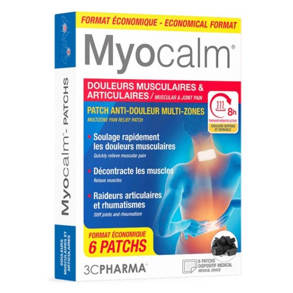 Myocalm Patch chauffant douleurs musculaires & rhumatismes | 6 patchs