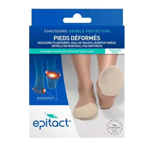 EPITACT Chaussons Double Protection Taille M | Protection des pressions et frottements