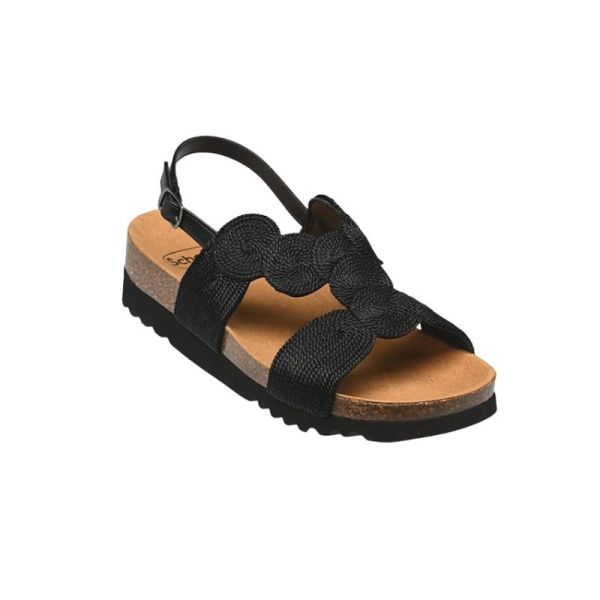Scholl MALLORCA Sandal Comfort Noir | Sandale femme Bioprint®