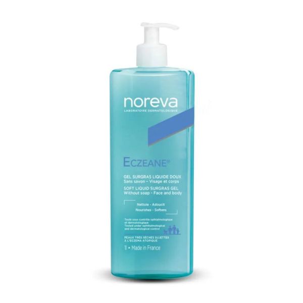 Eczeane Gel surgras liquide doux | Peaux très sèches à tendance atopique |  1 L