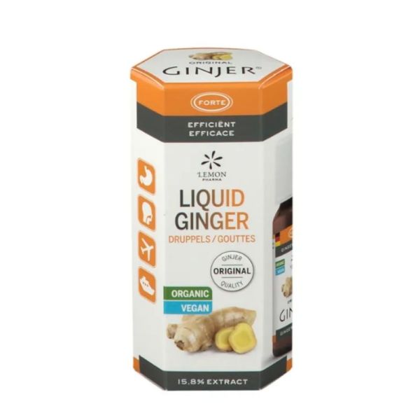 GINJER • Gouttes extraits concentrés • Gingembre-Orange