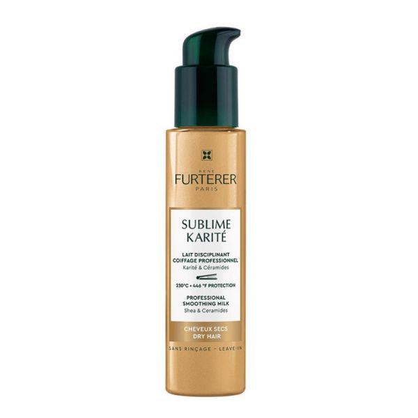 René Furterer Sublime Karité Lait Disciplinant | Hydratation, anti-frisottis et thermoprotection | 100 ml