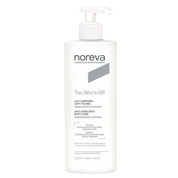 Noreva Trio White XP Lait Corporel Anti-Taches | Hyperpigmentation et teint irrégulier | 400 ml