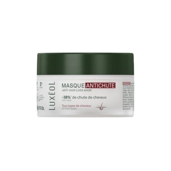 Luxéol Masque Antichute | Réduit la chute et renforce les cheveux fragilisés | 200 ml