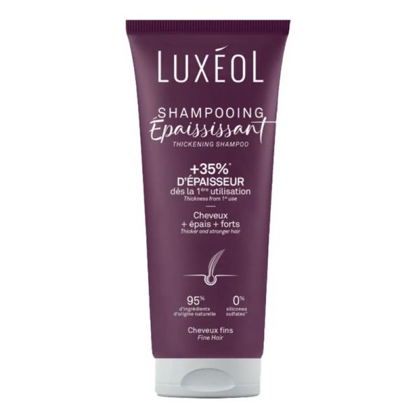 Luxéol Shampooing Épaississant 200 ml | Cheveux fins