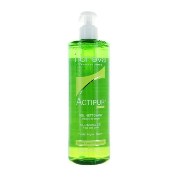 Actipur Gel Dermo-Nettoyant | Grand format peaux sensibles à imperfections | 400 ml