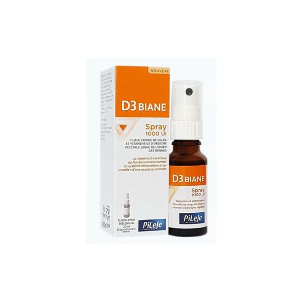 PiLeJe D3 Biane Spray 1000 UI | Vitamine D3 végétale