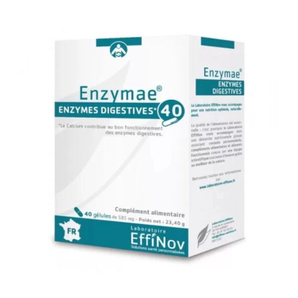 ENZYMAE | Complexe d’enzymes digestives | 40 gélules