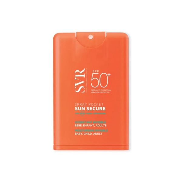 SVR Sun Secure Spray Pocket SPF50+ | Bébé, enfant, adulte | 20 ml