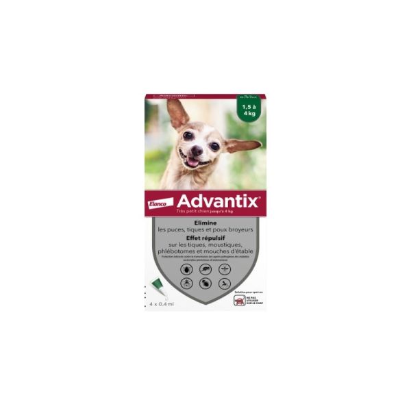 Advantix Petit chien moins de 4 kg anti-puce