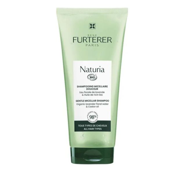 René Furterer Naturia Shampooing Micellaire Douceur | Shampooing bio ultra-doux dès 3 ans | 200 ml