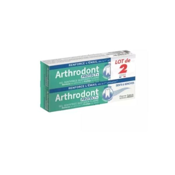 Arthrodont Protect+ Gel Dentifrice | Dents et Gencives 2 x 75 ml