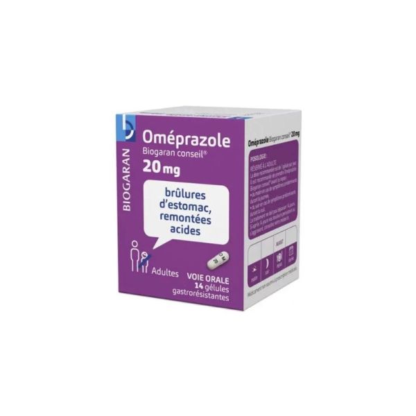 Omeprazole 20 mg • 14 gélules RGO